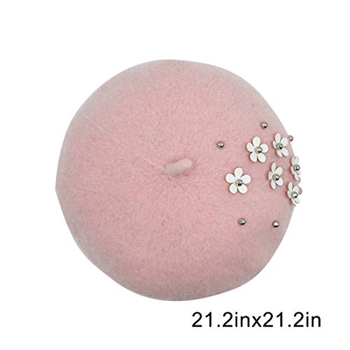Aibearty Kids Girls French Pearl Beret Hat Winter Warm Artist Beanie Cap #TOP6