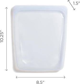 Stasher Premium Silicone Réutilisables Sac Transparent, Snack Bag, Stockage Des Aliments, Sac à