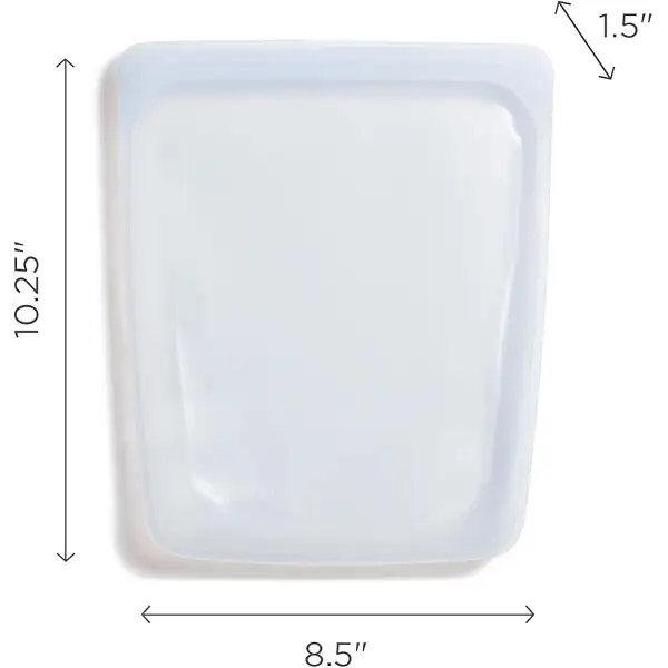 Stasher Reusable Half Gallon Silicone Food Storage Bag, Clear, 64 oz | Food-Safe Silicone, Freezer, Sous Vide, Microwave, Dishwasher, Oven Safe, Meal Prep, Bulk Storage, BPA-Free, Eco-Friendly 5