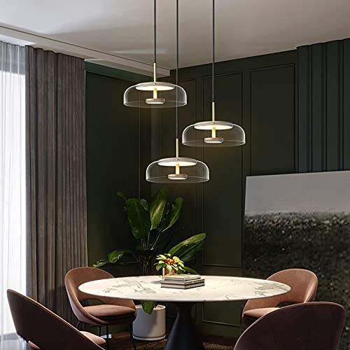 Crystal Stone Ceiling Chandelier Lamp, Modern Glass Pendant Lamps Led Bowl Nordic Lighting Luminaries Hanging Lights Dining Bedroom Decoration Indoor Kitchen Fixture Lighting Chandelier #TOP4