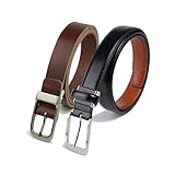 ベルト メンズ 本革 2本セット カジュアル ビジネス スーツ シンプル 牛革 レザー こだわりバックル 30mm幅 プレゼント ギフト ベルト専門店ベルトラボ BLLB0344 (2本セット チョコレートブラウン＆ビジネス)