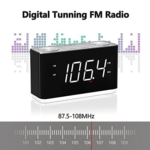 Funkwecker iTOMA mit Bluetooth und großer LED-Anzeige