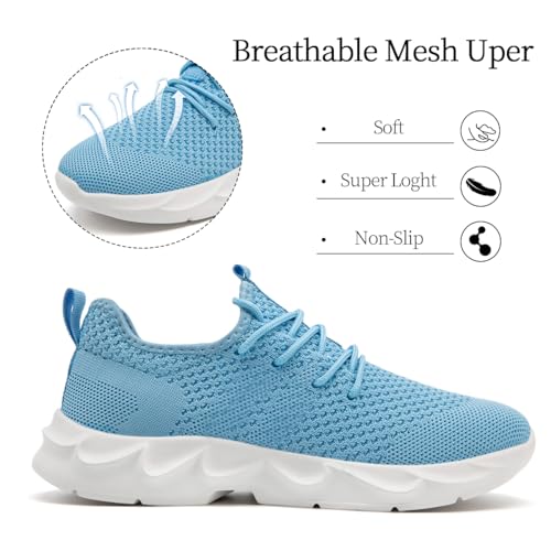 Image of Womens Walking Shoes Slip on Running Tennis Sneakers Non Slip Workout Athletic Gym Sports Breathable Mesh Lightweight Comfortable Fashion Casual Soft Sole