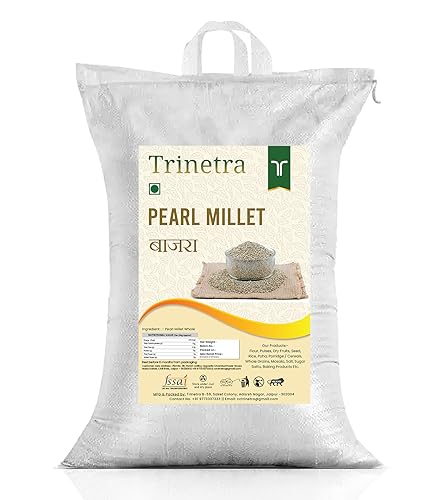 Image of Trinetra Bajra Sabut (Pearl Millet Grain) | Fibre-Rich Wholesome Millet |10 kg