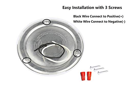 Kicored Led Ceiling Lights Rv Led Dome Light Fixture With On/Off Touch Switch Ultra Slim Interior Lighting For Rv Light,Trailer Light,Camper Light,Boat Warm White 3400K 4.5Inch (6 Pack) #TOP7