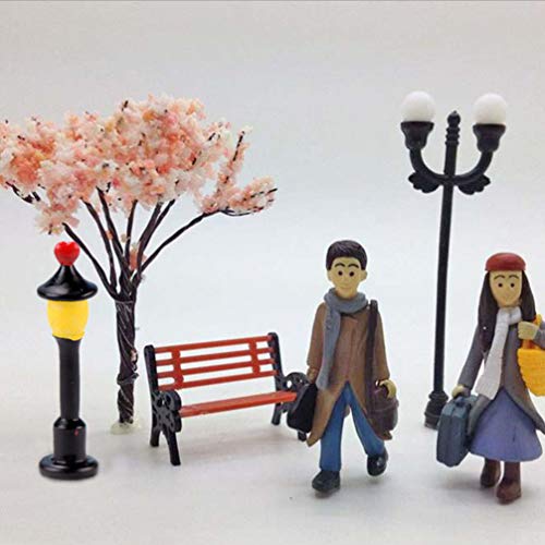 2 Unidades Decoração Da Lâmpada De Rua Lâmpada De Rua Em Miniatura Modelos De Trens Luzes De Modelo