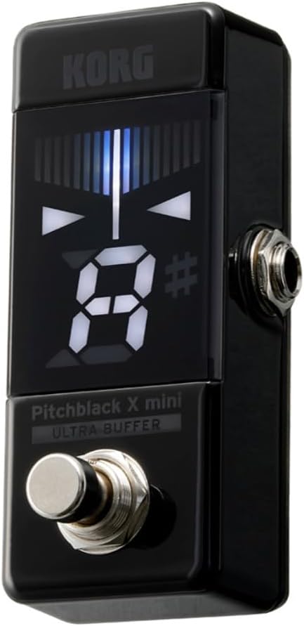 Korg Pitchblack X Mini Chromatic Guitar Pedal Tuner w/ Four Display Modes and High Visibility Display (PBXMINI)