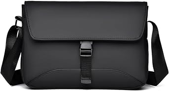 murfeko Mens Shoulder Bag, Lightweight, Fashionable, Cool, Simple, Unisex, Waterproof, Cross-body, Walking, Travel, Work or School, Business Trip