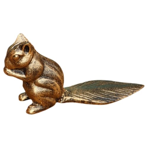 Butoir de porte écureuil en fonte or KICHOUSE cale-porte robuste pour maison