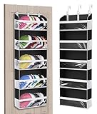KYEVIS Über Tür Hut Lagerung für Baseballkappe, 5-stufiger Hut-Organisator für bis zu 60 Mützen, Baseballmützen-Aufbewahrung mit Fenster, geeignet für alle Arten von Hüten,Eisenhaltig