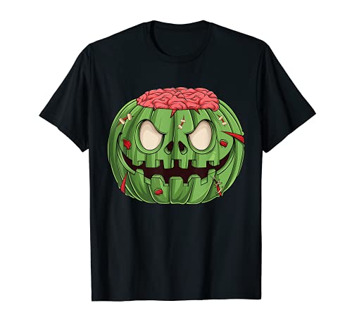 Funny Halloween pumpkin zombie costume for men women kids Camiseta