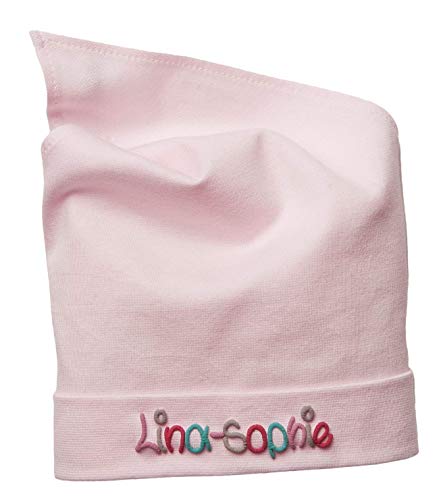 Kopftuch Rosa mit Namen Größe S oder M Sonnenschutz Babymütze...