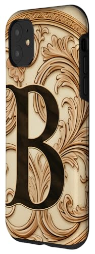 Image of iPhone 11 Boho Chic Floral Wreath Latter M Cute Pastel Case