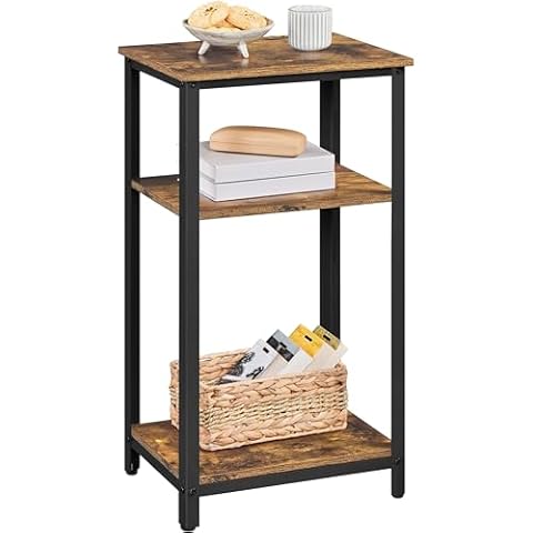 Yaheetech 75cm High Side Table with Storage Cover