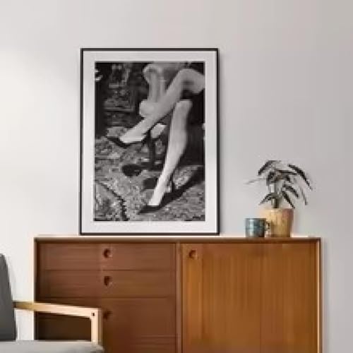 Affiches de femme sexy en noir et blanc decoration murale vintage vin