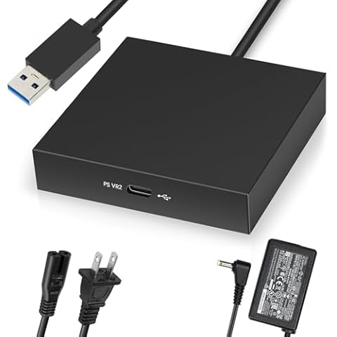 Sedicoca PSVR2 PC Adapter - PSVR 2 Accessories Kit,Power Adapter&DP Cable - Expand Your PS VR2 Game Library with Enhanced Compatibility Cover