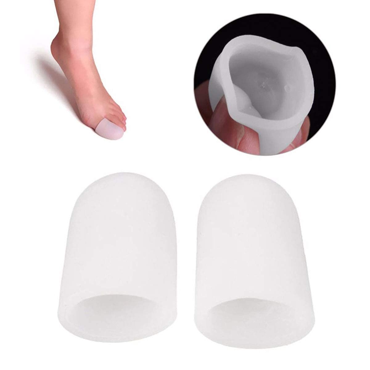 Pedimend morbido silicone gel Big Toe Cap Protector – Raddrizza dita piegate