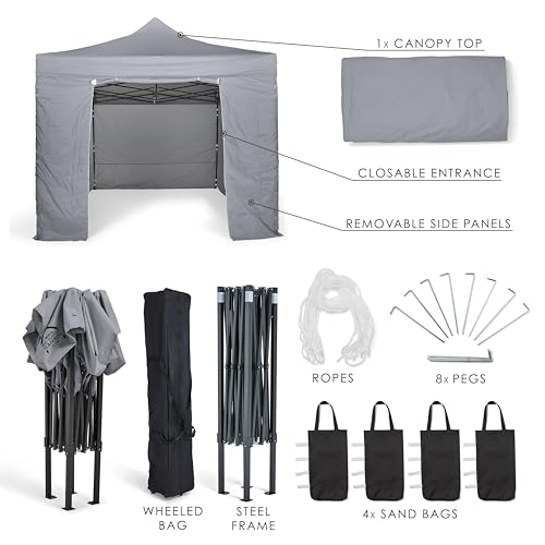 All Seasons Gazebos Heavy Duty, 100% waterproof, 3x4.5m Pop up Gazebo with 4 x fully waterproof Side Walls. 17 Colours ava - Image 4