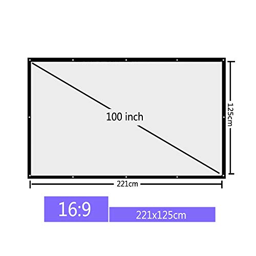 Pantalla de proyección portátil 100 pulgadas 16:9 miniatura 7