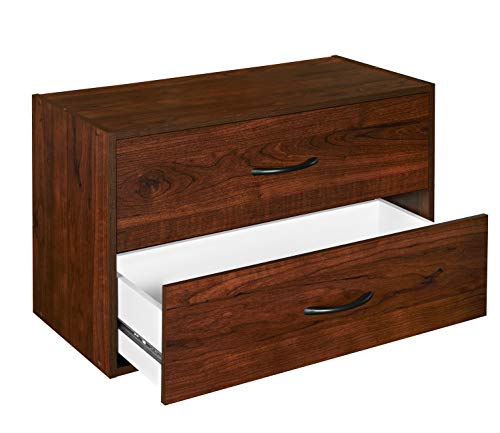 Closetmaid 1306 Stackable 2 Drawer Horiztonal Organizer, Dark Cherry #TOP3