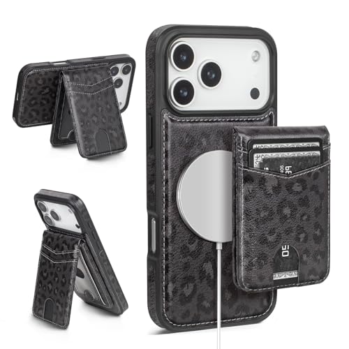 SkyEagle for iPhone 18 Pro Wallet Case with Card Holder,A - Black