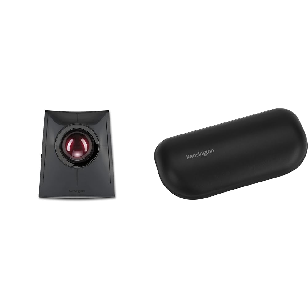 Kensington SlimBlade Pro Wireless Trackball &amp; ErgoSoft Mouse Wrist Rest Bundle (K72080WW, K52802WW)