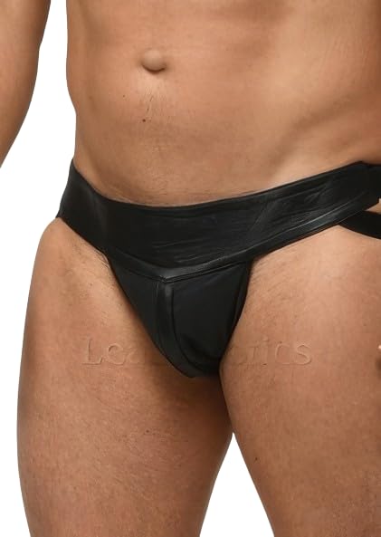 Mens Leather Underwear - Soft and Supple Perforated Leather Briefs 029