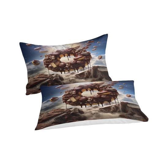 I Love Doughnuts. Conjunto de cama capa de edredom 3D impressa em 3D saborosa capa de edredom para c