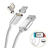 Magnetic USB Charging Cable for Nintendo Switch, 2 in 1 USB Type-C and Mini 8 Pin, #22 Charge Cable to Suit iPhone/iPad and Nintendo Switch
