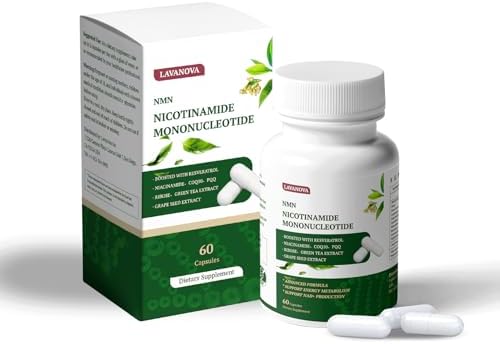 LAVANOVA NAD+ Supplement for Women, NMN Supplement 500mg with Nicotinamide Monon