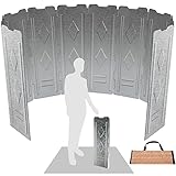 drado 150cm Aluminium Herd Windschutzscheibe für Campingkocher/Gaskocher, Leichter Faltbarer Windschutz 10 Stücke, für Outdoor Camping Grill, Öfen, Gaskochern