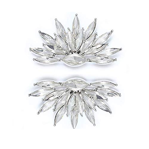 Clips de cristales para zapatos y ropa, 2 piezas de adornos de...