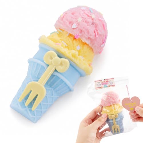 Image of Handmade taba ice Cream Squishy - Ultra-Soft Food-Grade Silicone Squeeze Kids Toys& Adults, Perfect Fidget Toys for Stress Relief, Sensory Play, and Kids Party Favors