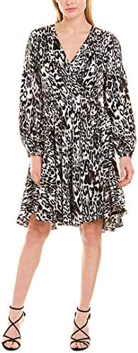 MILLY Women's Gina Dress, White/Black, P