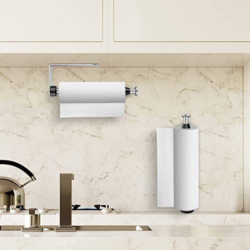 Single-Handed Paper Towel Holder With Damping Effect For Under Cabinet Use In Kitchen And Bathroom #TOP3