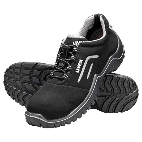 Uvex Motion Style Arbeitsschuhe - Sicherheitsschuhe S2 SRC ESD - Schwarz, Größe:43