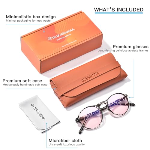 Image of Blue Light Glasses for Woman, AR Coating, Sleep Computer Gaming Glasses, Anti Eyestrain and UV Glare Protection