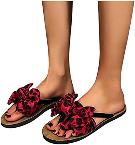 red leopard print sandals