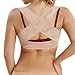 Chest Brace Up for Women Posture Corrector Shapewear Tops Breast Support Bra Top X Strap Bras (Beige, Large)
