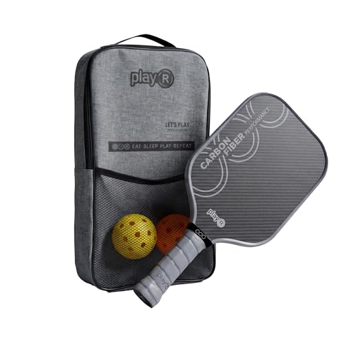 Image of playR Performance Carbon Fiber Pickleball Set of 4 for Kids & Adults