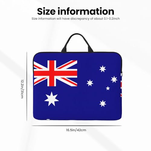 Australian Flag Print Laptop Carrying Case, Laptop Sleeve Case, Computer Bag, Traveling Computer Cover For 14 Inch4