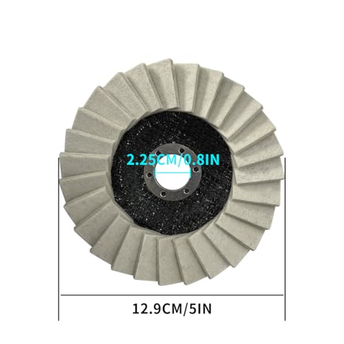 Wool Felt Flap Polishing Disc,Thicken Polishing Wheel Pad, Grinder Buffing Felt Flap Discs Polishing Wheel for Car Waxing, Metal Polishing, Woodworking, Jewelry & Glass Finishing(Corrugated) by zhuohai - Image 5