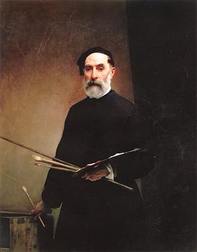 Cuadro de lienzo Autorretrato de Francesco Hayez 60x90cm para decorar pared