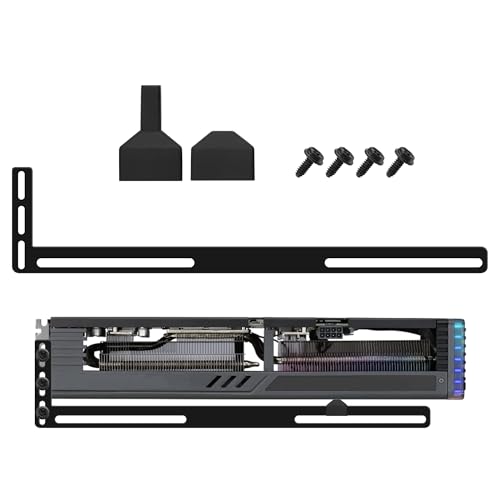 YAODHAOD GPU Support Bracket, All-Aluminum GPU Sag Holder for Single or Dual Slot Cards