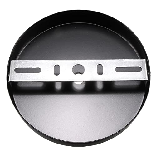Image of uxcell Retro Light Canopy Kit Wall Sconce Lamp Plate Fixture 120mm 4.7Inch Black