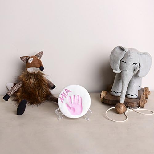 Baby Handprint & Footprint 2X Air-Drying Clay Ornament Refills for Newborns & Infants to Make More Ornaments, Personalised Keepsake for Baby Nursery Decor - Great Baby Gift for Baby Registry