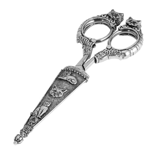 1928 Jewelry Antiqued Sheath Classic Stainless Steel Cat Scissors