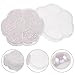 SOESFOUFU 7-Compartment Flower-Shaped Box with Semicircle Half Round Nail Pearls Ab Decorative Nail Charms DIY Beauty Supplies for Professional and Home Use