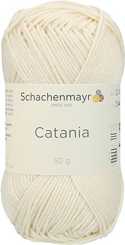 Schachenmayr 9801210-00245 Przędza Do Dziania ,100% Bawelna ,Anyż ,11,5 X 5,2 X 6 Cm