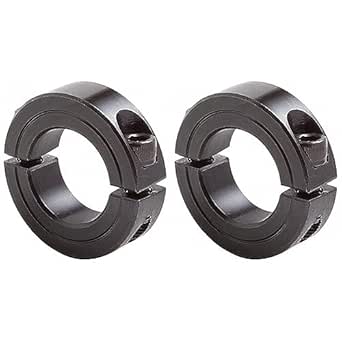 Climax Metal 2C-087 Steel Two-Piece Clamping Collar, Black Oxide ...